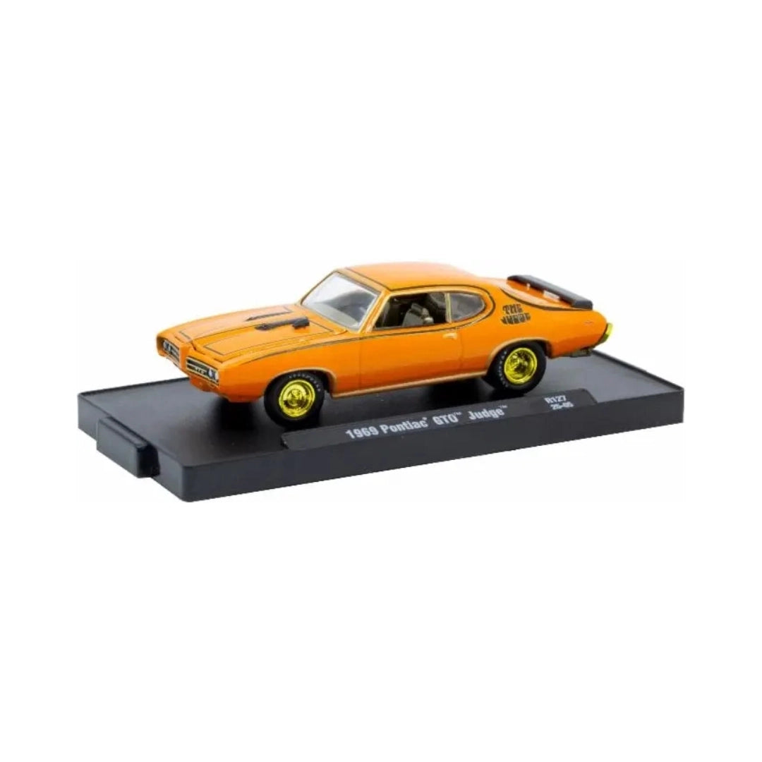 1969 Pontiac GTO Judge - Orange (Yellow Chrome Rims, Brass Interior - Chase)