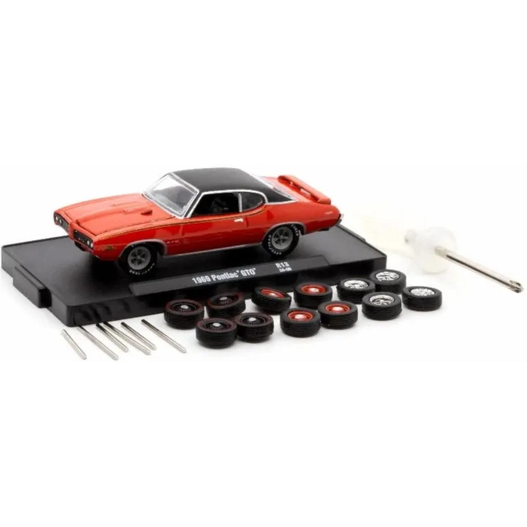1969 Pontiac GTO Judge - Red (Auto-Wheels Release 13, Goodyear Set with accessories)
