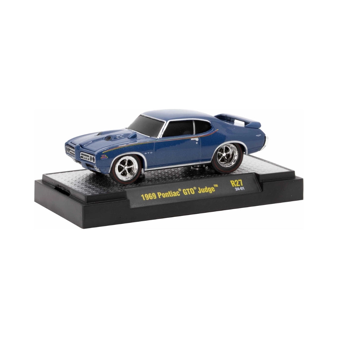 1969 Pontiac GTO Judge – Blue (Silver Rims)