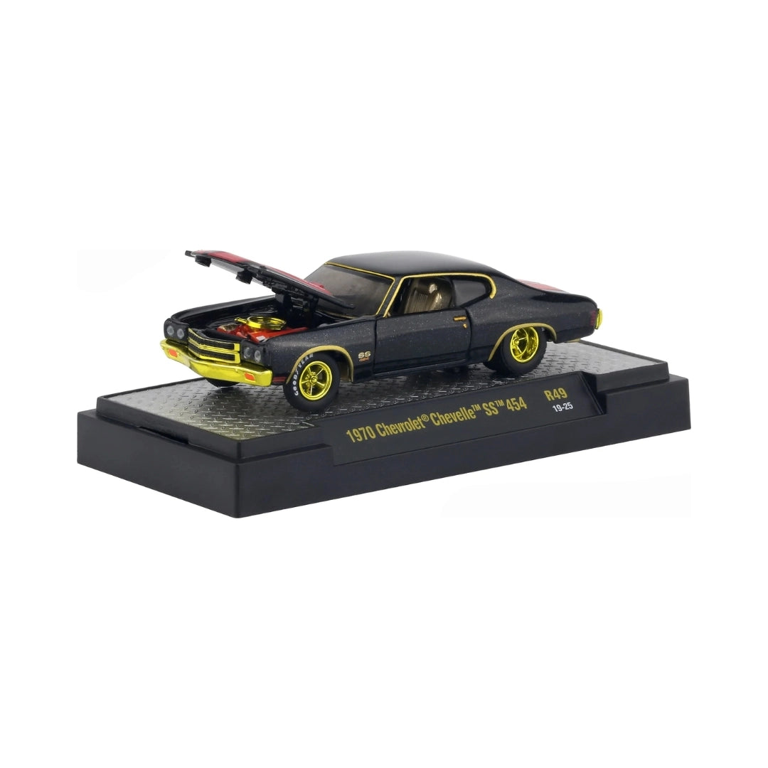 1970 Chevrolet Chevelle SS 454 - Black / Yellow Wheels Chase (Auto-Meets Release 49)