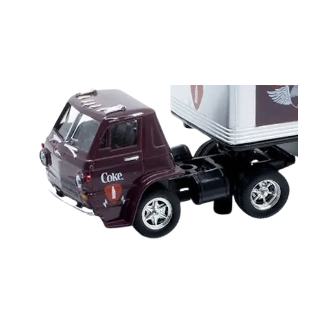 1970 Dodge L600 COE - Maroon (Silver Chrome Rims & Details, Black Interior)
