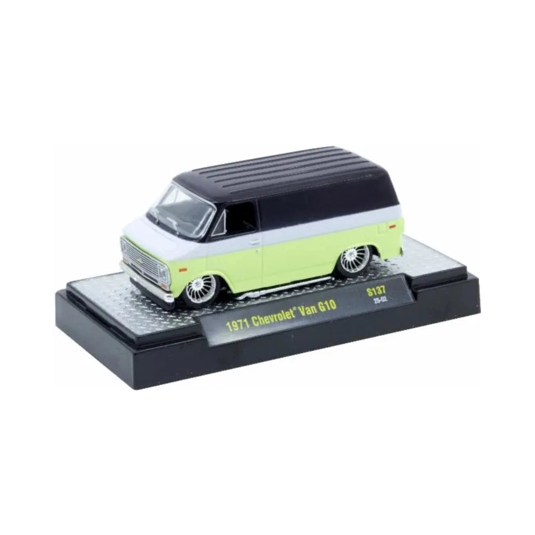 1971 Chevrolet Van G10 - Light Green/White & Black Roof