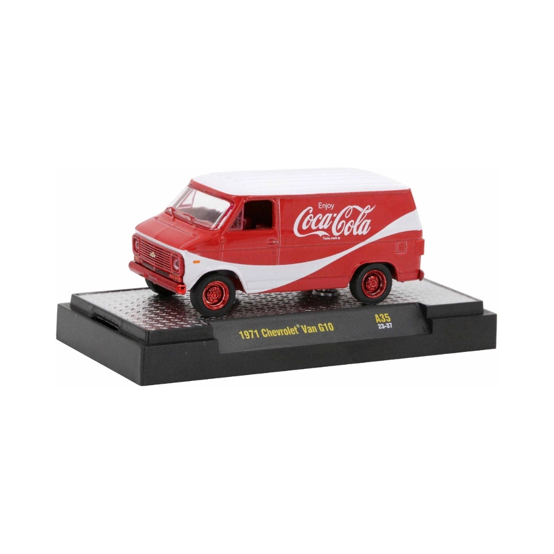 1971 Chevrolet Van G10 - Red/White Coca-Cola (Red Chrome Rims & Details)