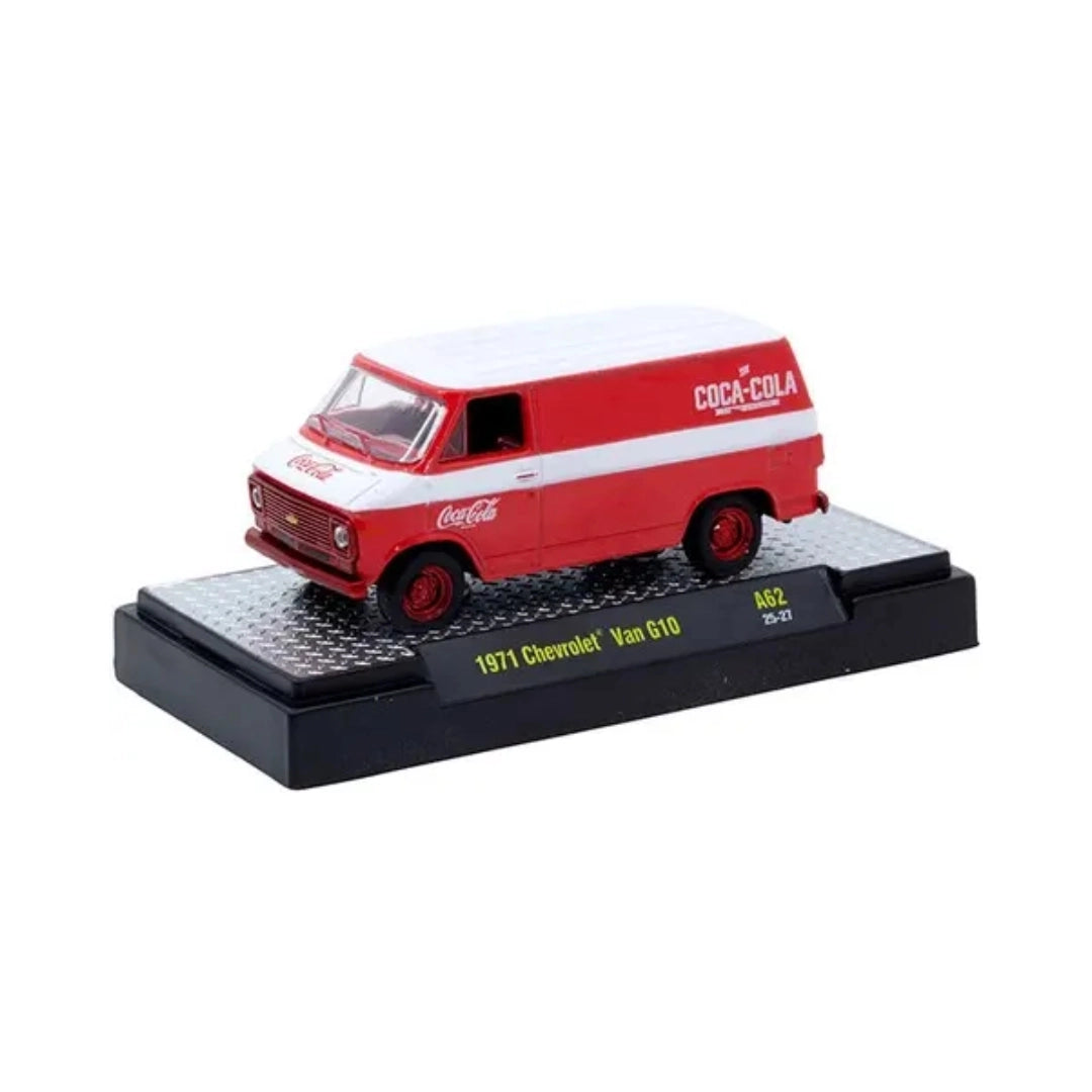 1971 Chevrolet Van G10 - Red/White Coca-Cola (Red Chrome Rims & Details, Red Interior)