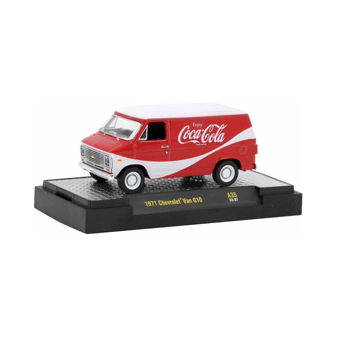 1971 Chevrolet Van G10 - Red/White Coca-Cola (White Chrome Rims & Details)