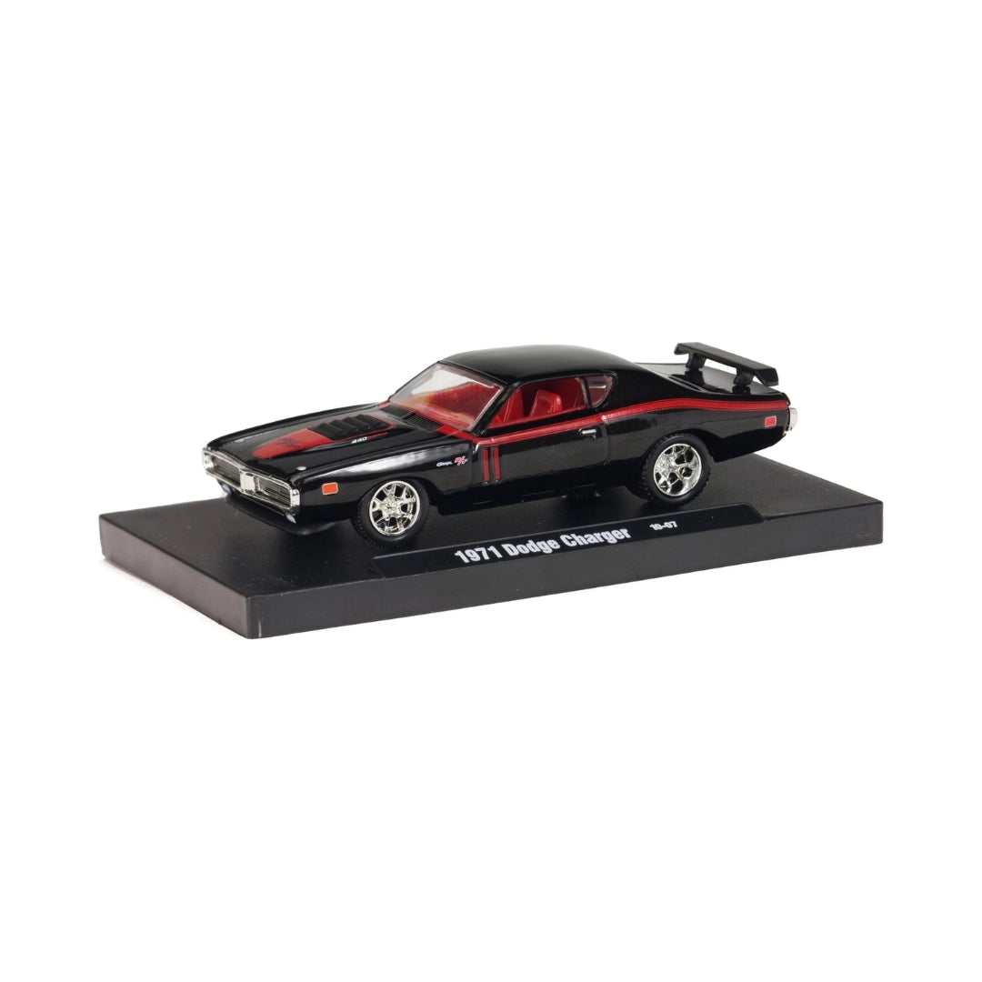 1971 Dodge Charger - Black/Red (Blister Card)