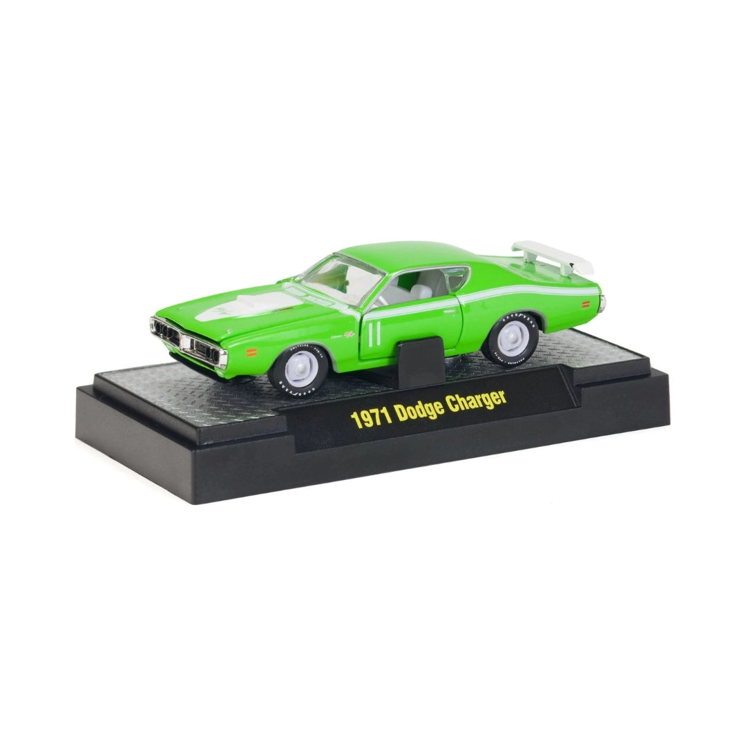 1971 Dodge Charger - Light Green/White (Detroit-Muscle Release S05 / 1Stop Diecast Exclusive / Exclusive / Limited Edition / Premium Range / Promotional / Super Chase)