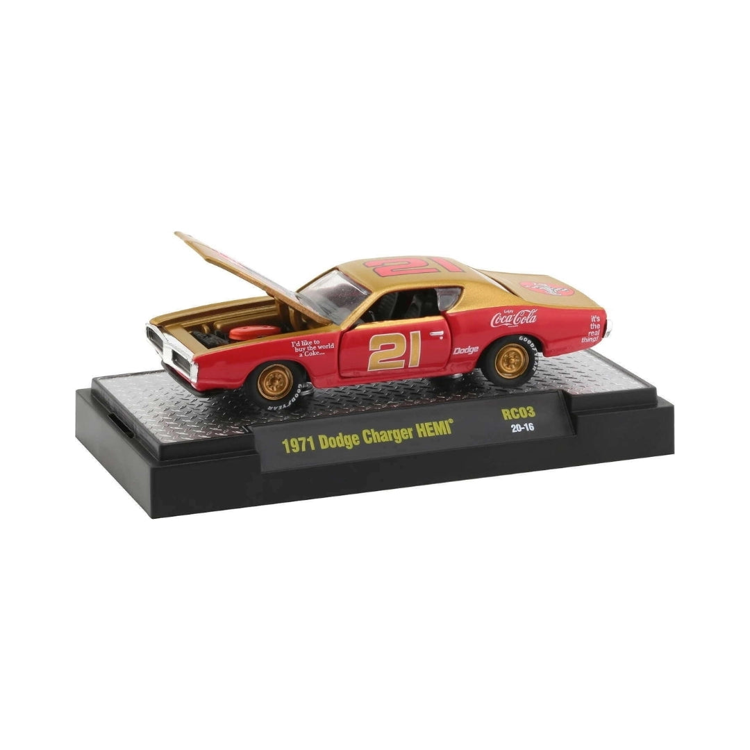 1971 Dodge Charger HEMI - Red/Gold (Coca-Cola Series Release RC03 / Exclusive / Limited Edition)