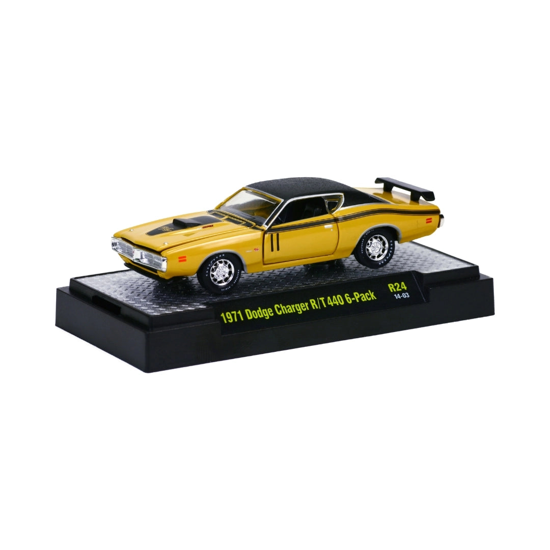 1971 Dodge Charger R/T 440 6-Pack - Yellow/Black (Detroit-Muscle Release 24 / Limited Edition / Premium Range)