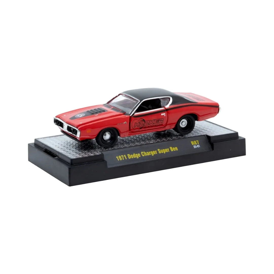 1971 Dodge Charger Super Bee - Red/Black (Silver Chrome Rims & Details / Limited Edition)