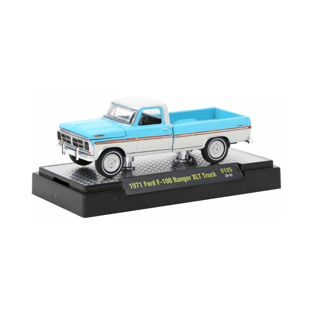 1971 Ford F-100 Ranger XLT Truck - Light Blue & White