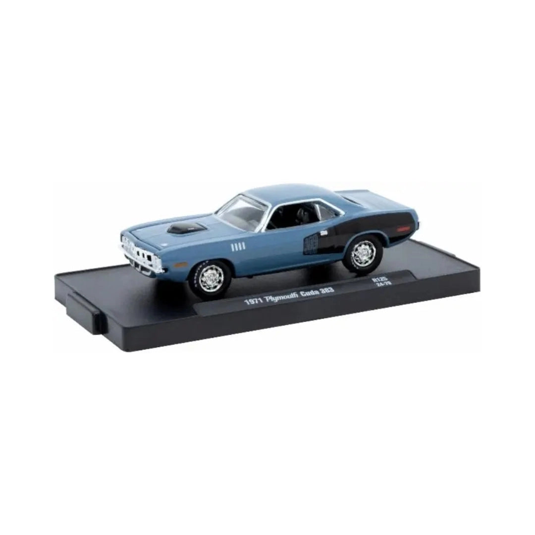 1971 Plymouth Cuda 383 - Light Blue (Chrome Rims)