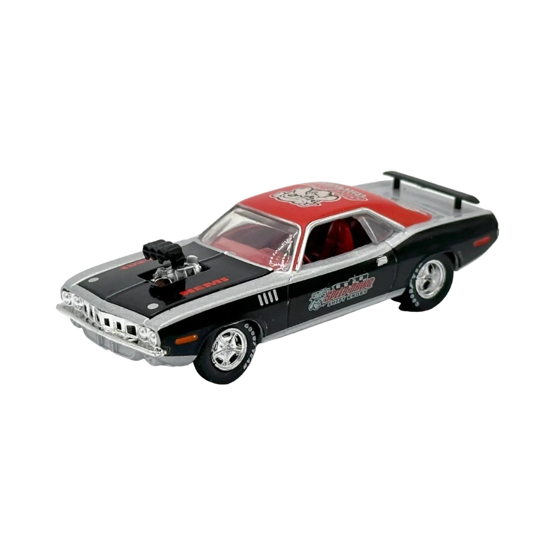 1971 Plymouth HEMI Cuda - Black & Red (Chrome Rims, Speed Dawg Graphics)