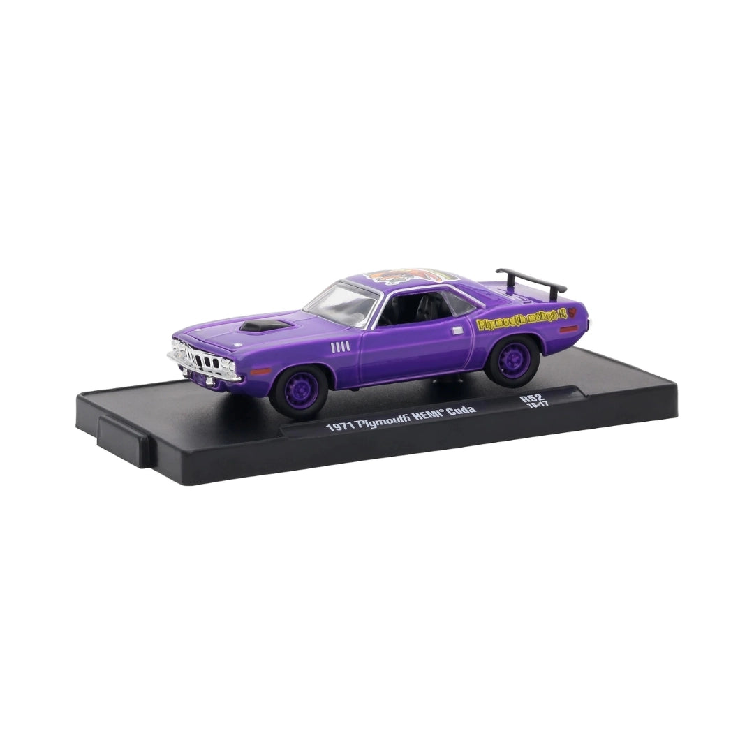 1971 Plymouth HEMI Cuda - Purple (Purple Rims, Yellow Graphics)