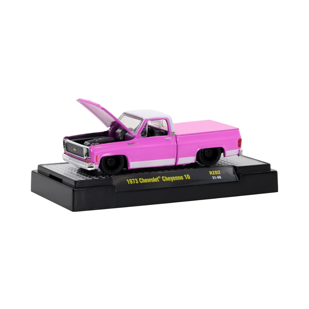 1973 Chevrolet Cheyenne 10 - Pink Truck Chase (Gold Chrome Details, Copper Interior)