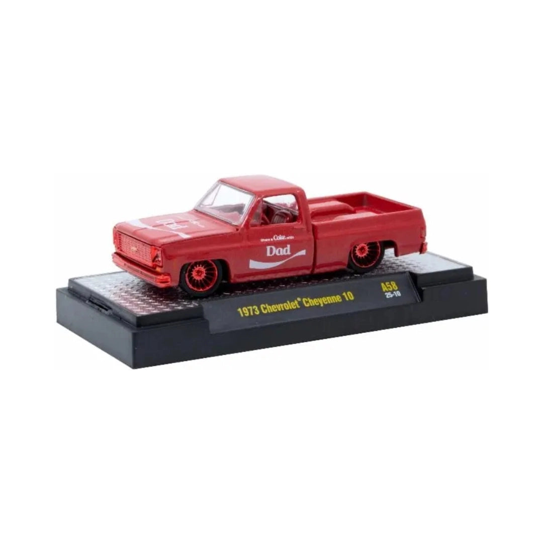 1973 Chevrolet Cheyenne 10 - Red Dad (Silver Chrome Details)