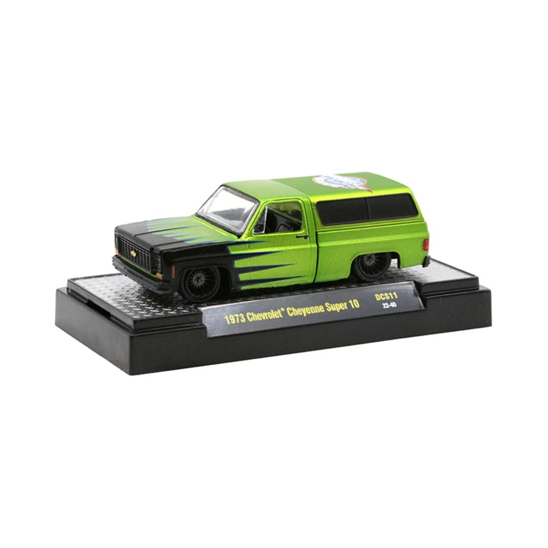 1973 Chevrolet Cheyenne Super 10 - Green & Black (Diecast Supercon Las Vegas Exclusive, Single Car Release)