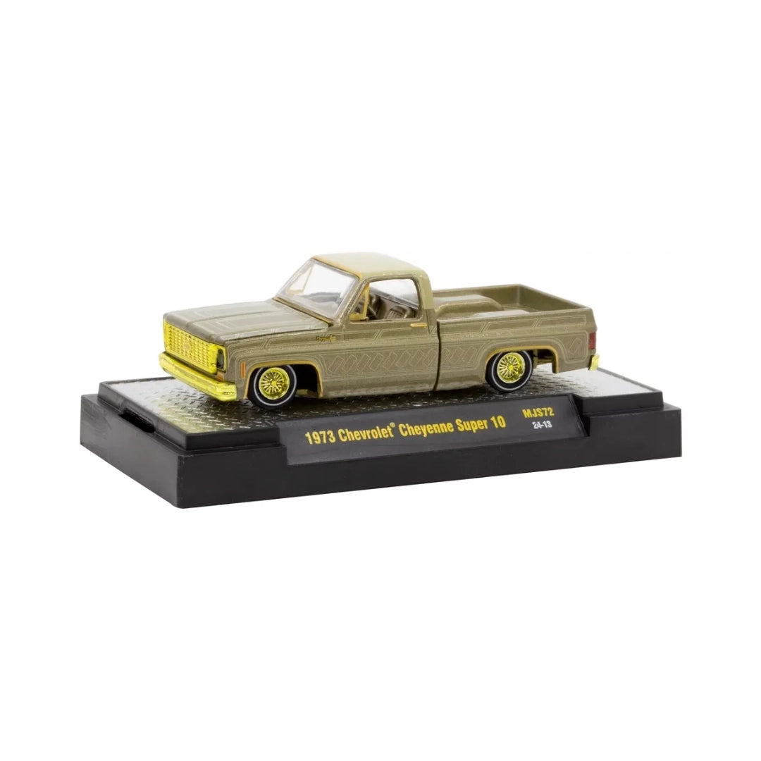 1973 Chevrolet Cheyenne Super 10 - Olive Green Chase (Yellow Chrome Details)