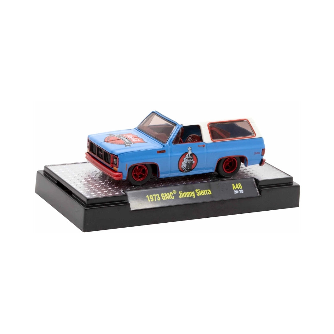 1973 GMC Jimmy Sierra - Blue, Red Chrome Details, Red Interior (Chase, Limited Edition)
