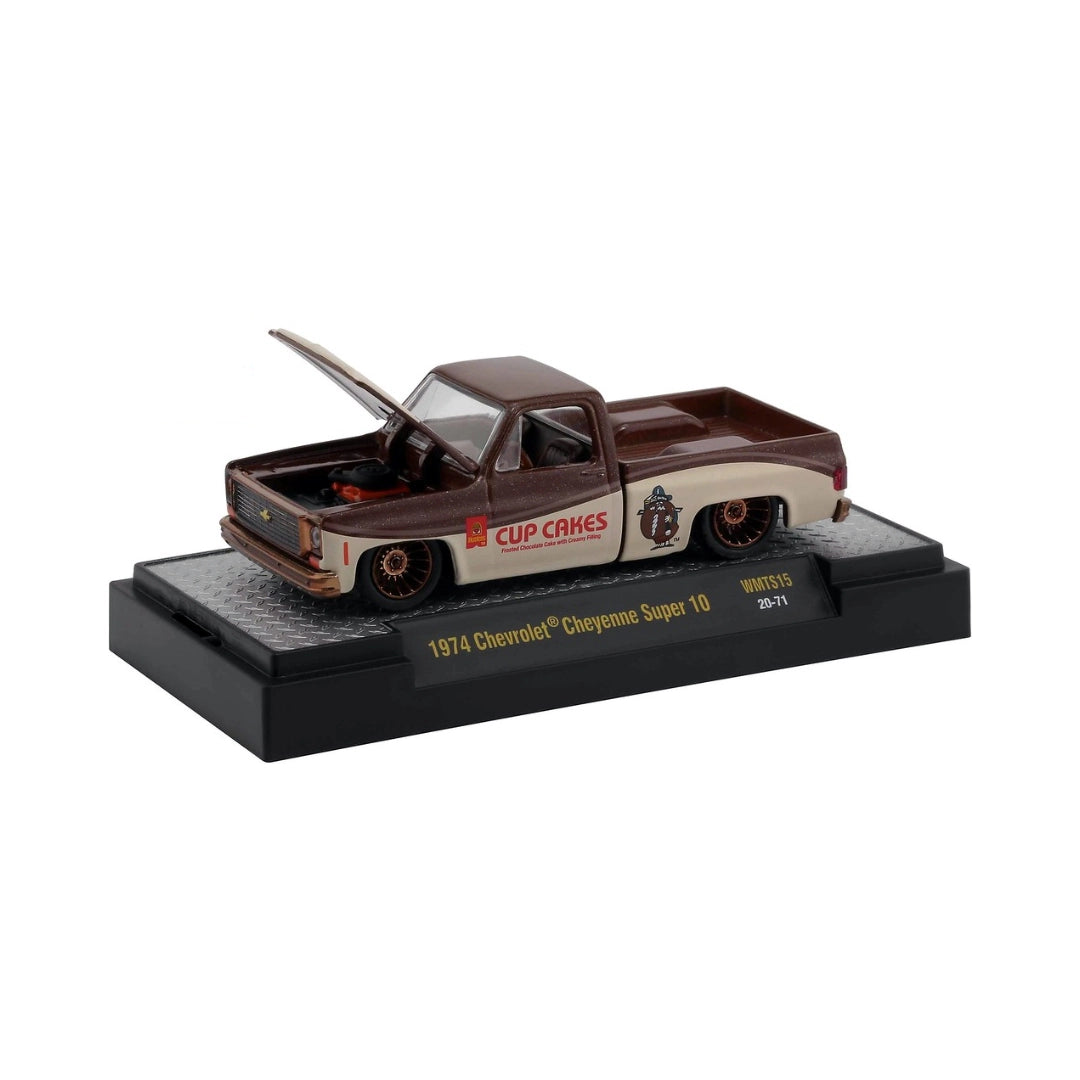 1974 Chevrolet Cheyenne Super 10 - Brown Cup Cakes Livery Premium Range / Silver Chrome Details, Chocolate Interior