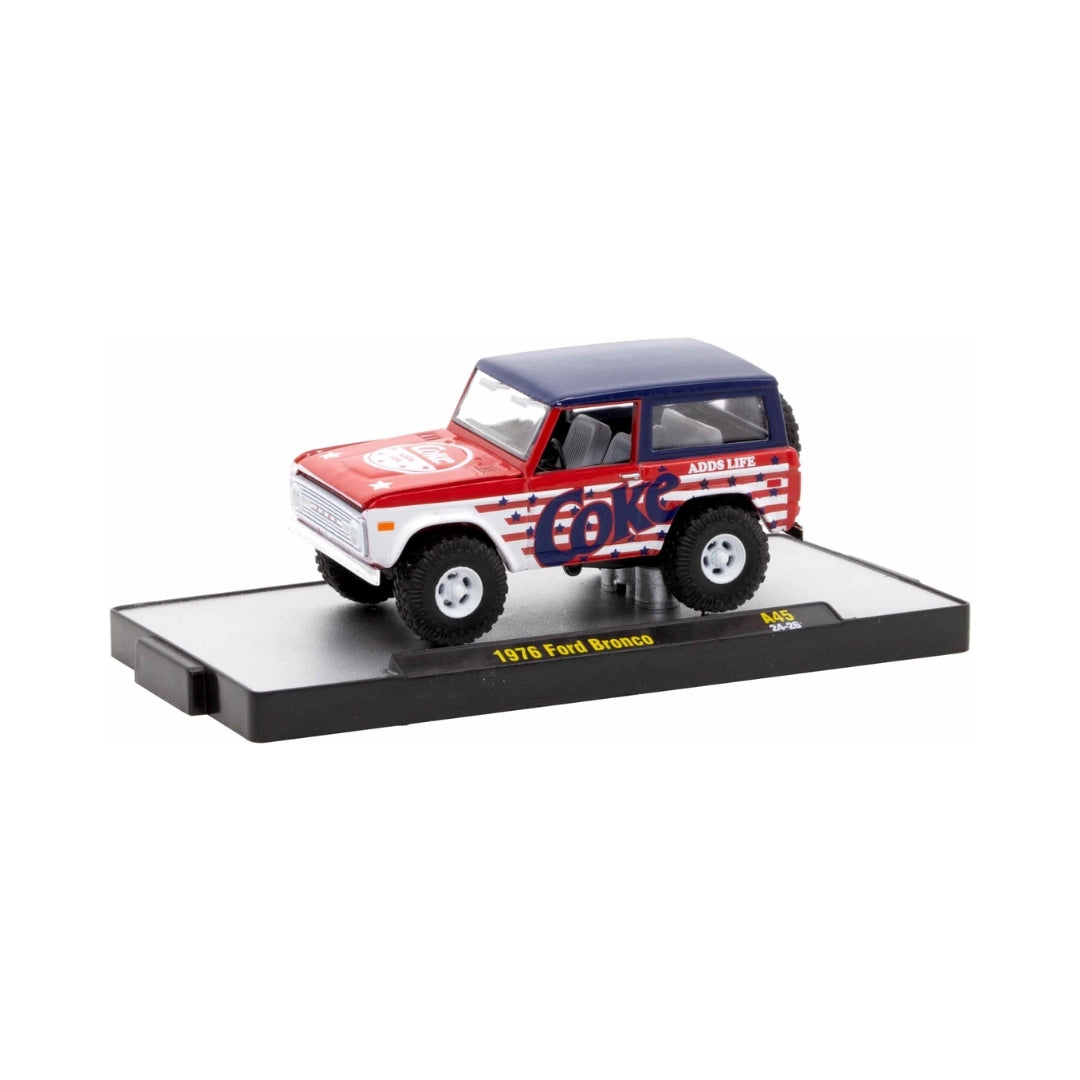 1976 Ford Bronco - Red, White & Blue (Coca-Cola livery, Red chrome details, Red interior, Chase)