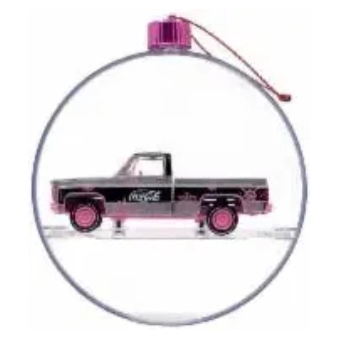1976 GMC Sierra Grande 15 - Coca-Cola Holiday Ornament Super Chase (Black & Pink)