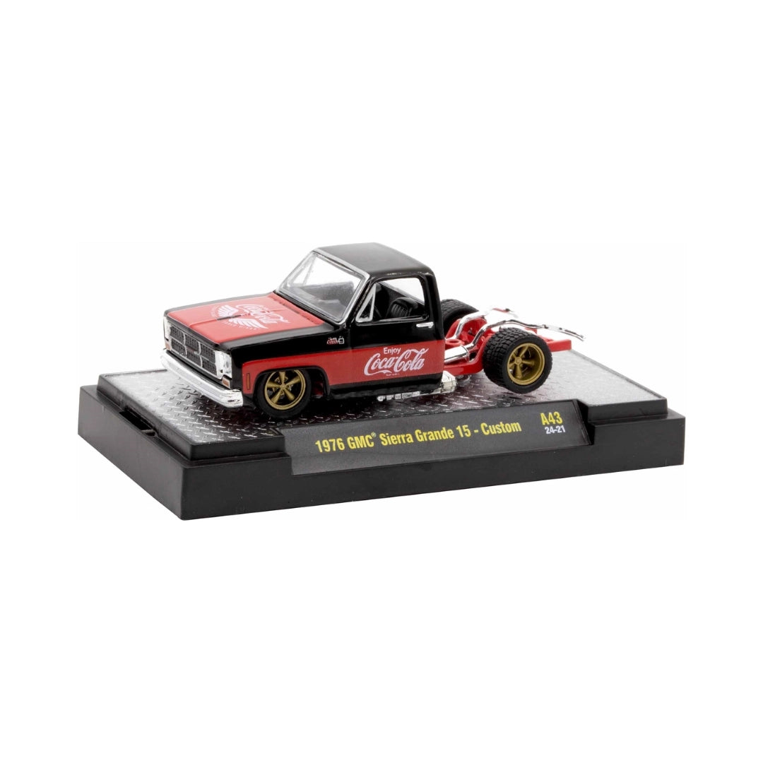 1976 GMC Sierra Grande 15 - Custom - Black & Red Coca-Cola Livery, Silver Chrome Rims
