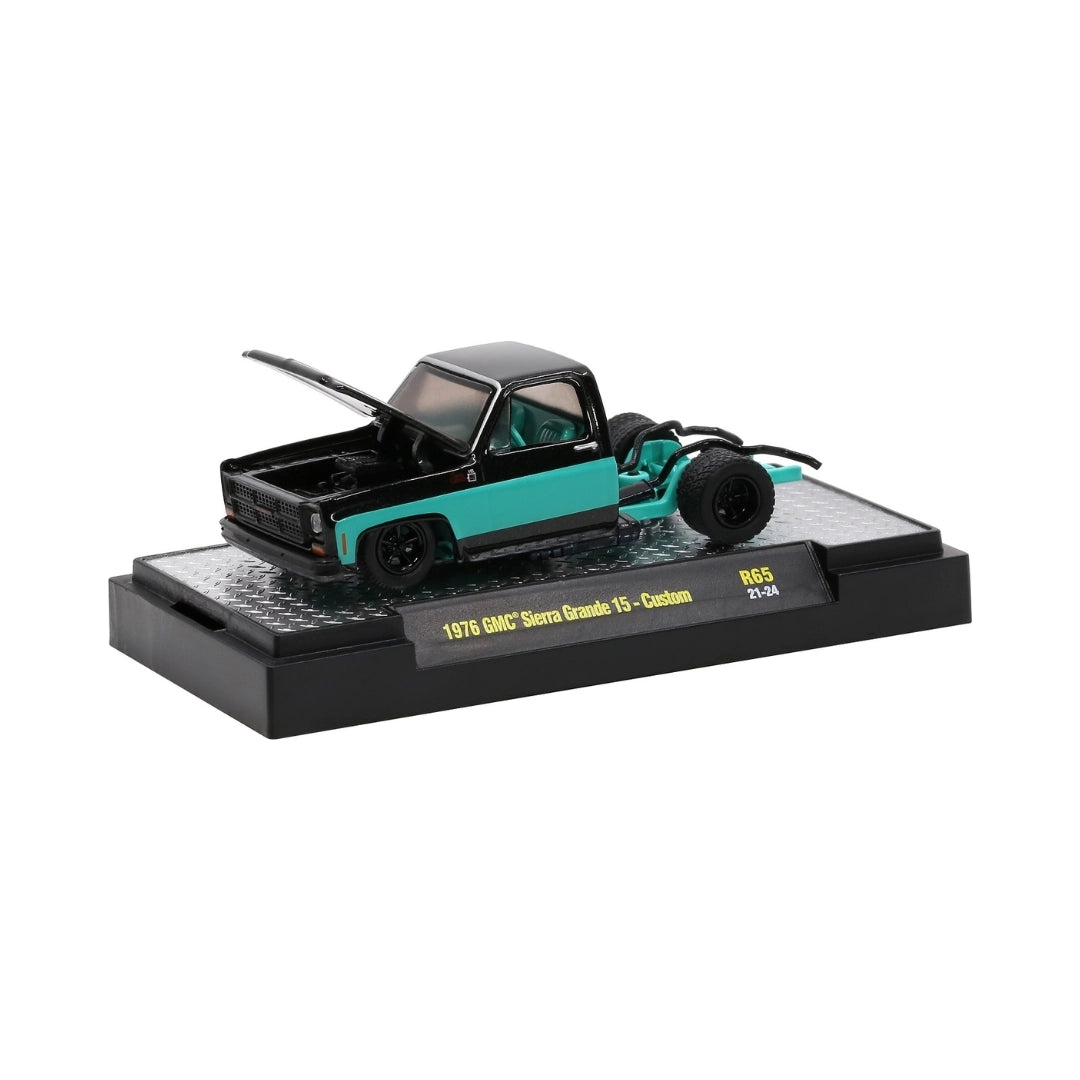 1976 GMC Sierra Grande 15 - Custom - Black & Teal Sean Taylor Livery
