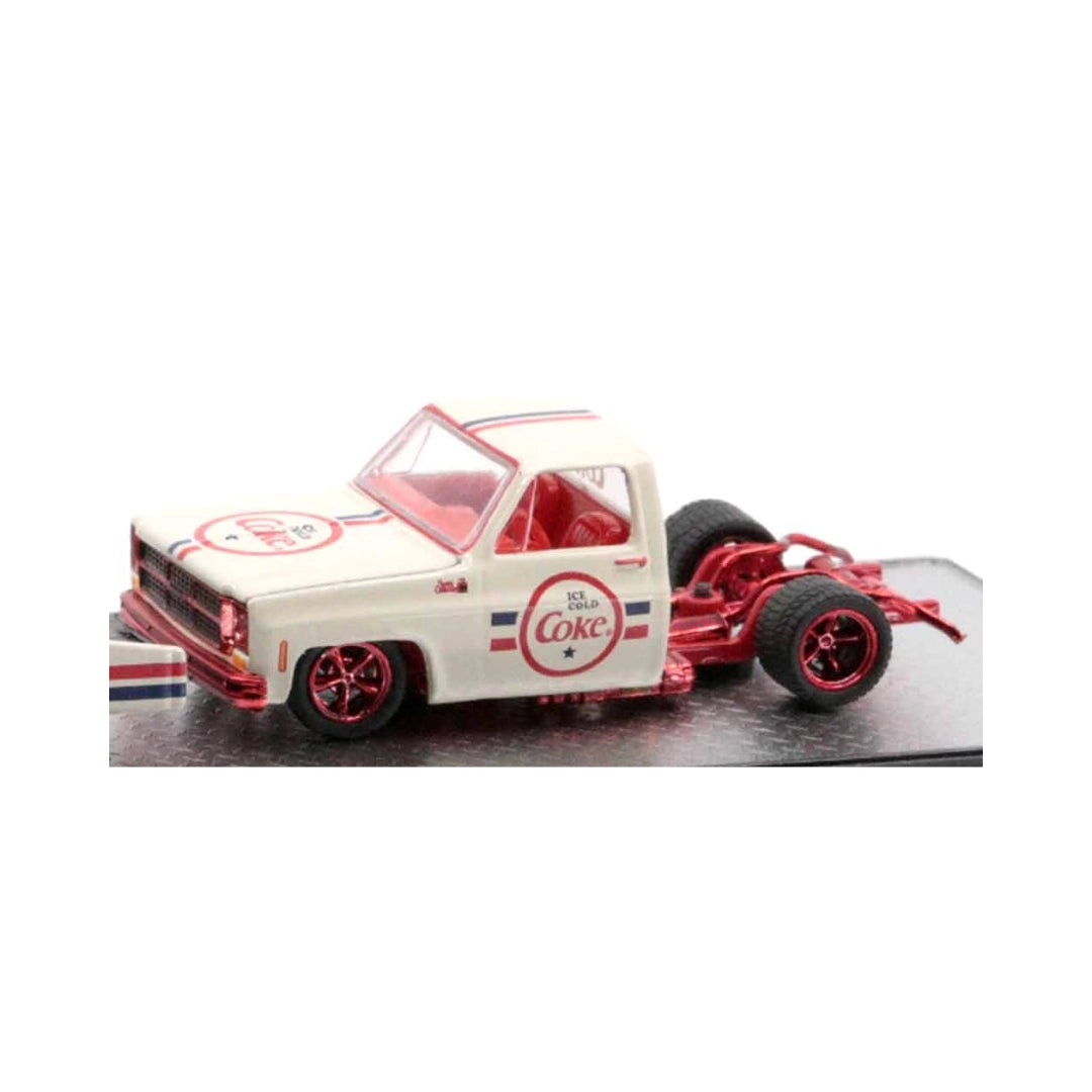 1976 GMC Sierra Grande 15 - Custom - White Coca-Cola Livery, Gold Chrome Rims