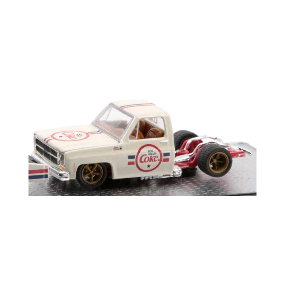 1976 GMC Sierra Grande 15 - Custom - White Coca-Cola Livery, Red Chrome Rims (Chase Edition)