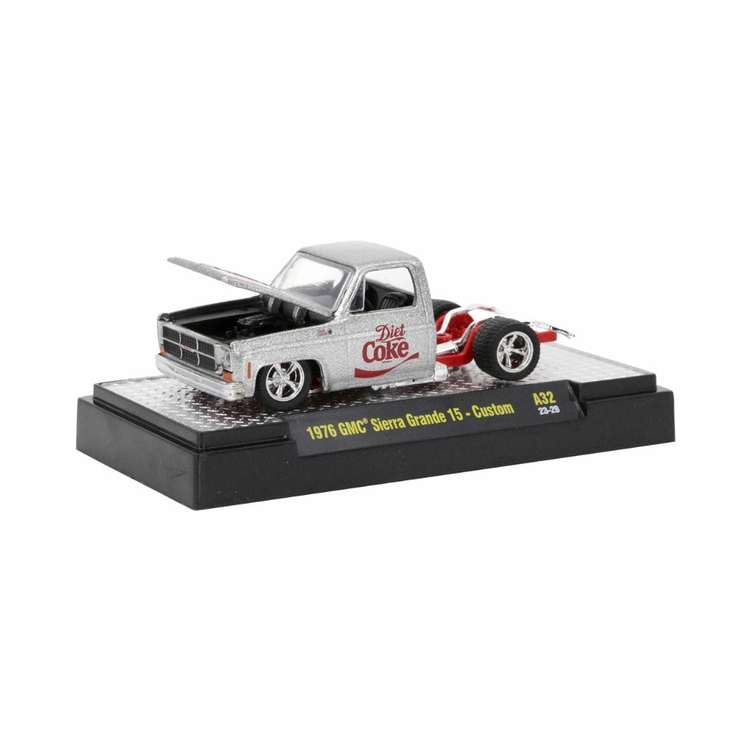 1976 GMC Sierra Grande 15 - Custom - White & Red Diet Coke Livery, Red Chrome Rims (Chase Edition)