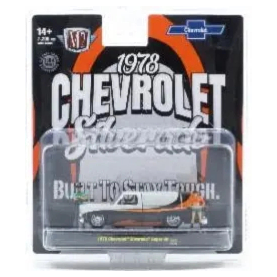 1978 Chevrolet Silverado Super 10 - Black & Orange (Auto-Figs Release 13, Walmart Exclusive)