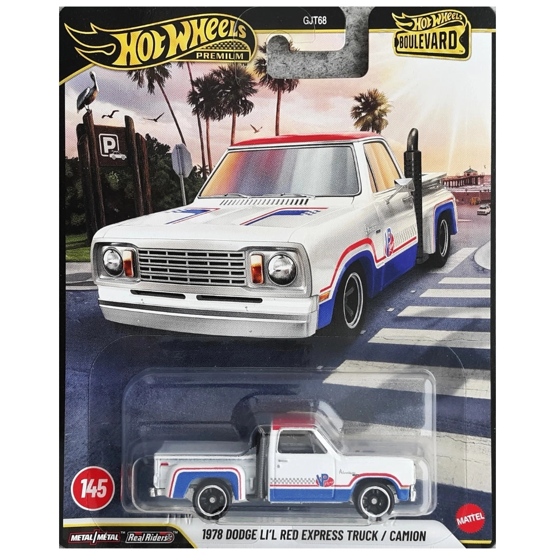 Hot Wheels 1:64 1978 Dodge Li'l Red Express Truck White