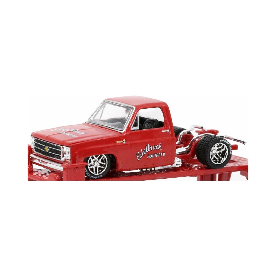 1979 Chevrolet Silverado - Red Edelbrock Equipped Livery, Gold Chrome Rims (Chase Edition)