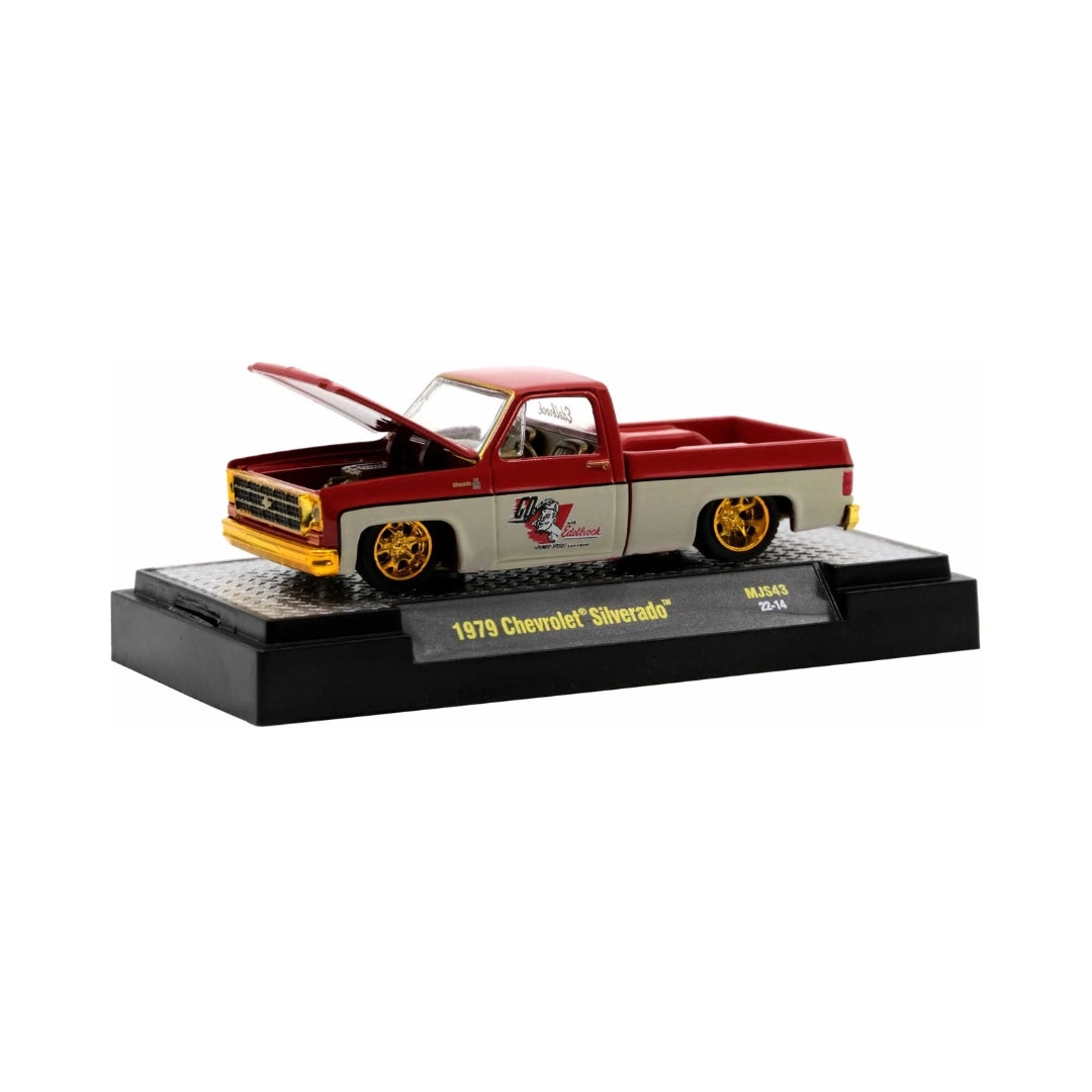 1979 Chevrolet Silverado - Red & White Chase (Yellow Chrome Details, Gold Interior)