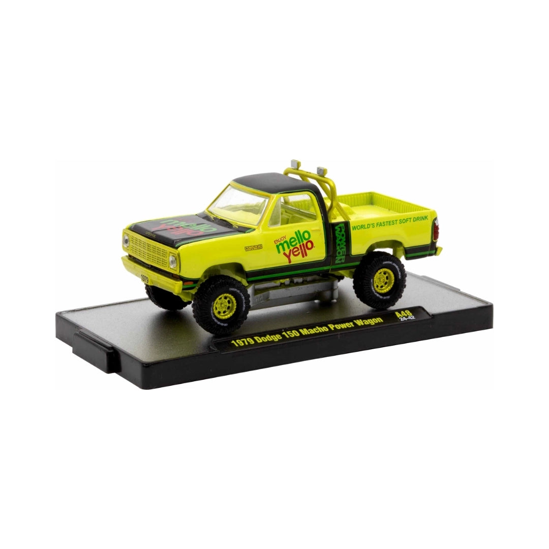 1979 Dodge 150 Macho Power Wagon - Yellow & Black (Mopar, Black Interior, Yellow Rims, Silver Front Grille, Limited Edition) (Copy)