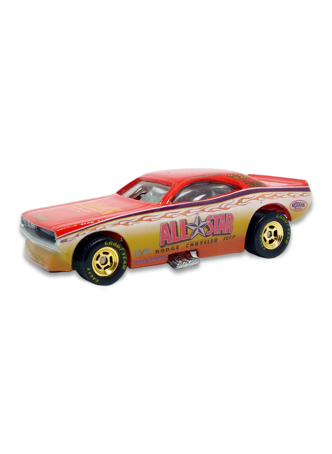Hot Wheels Dragstrip Demons 2010 '70 Dodge Challenger F/C – All Star Dodge 1:64 – Red & Yellow