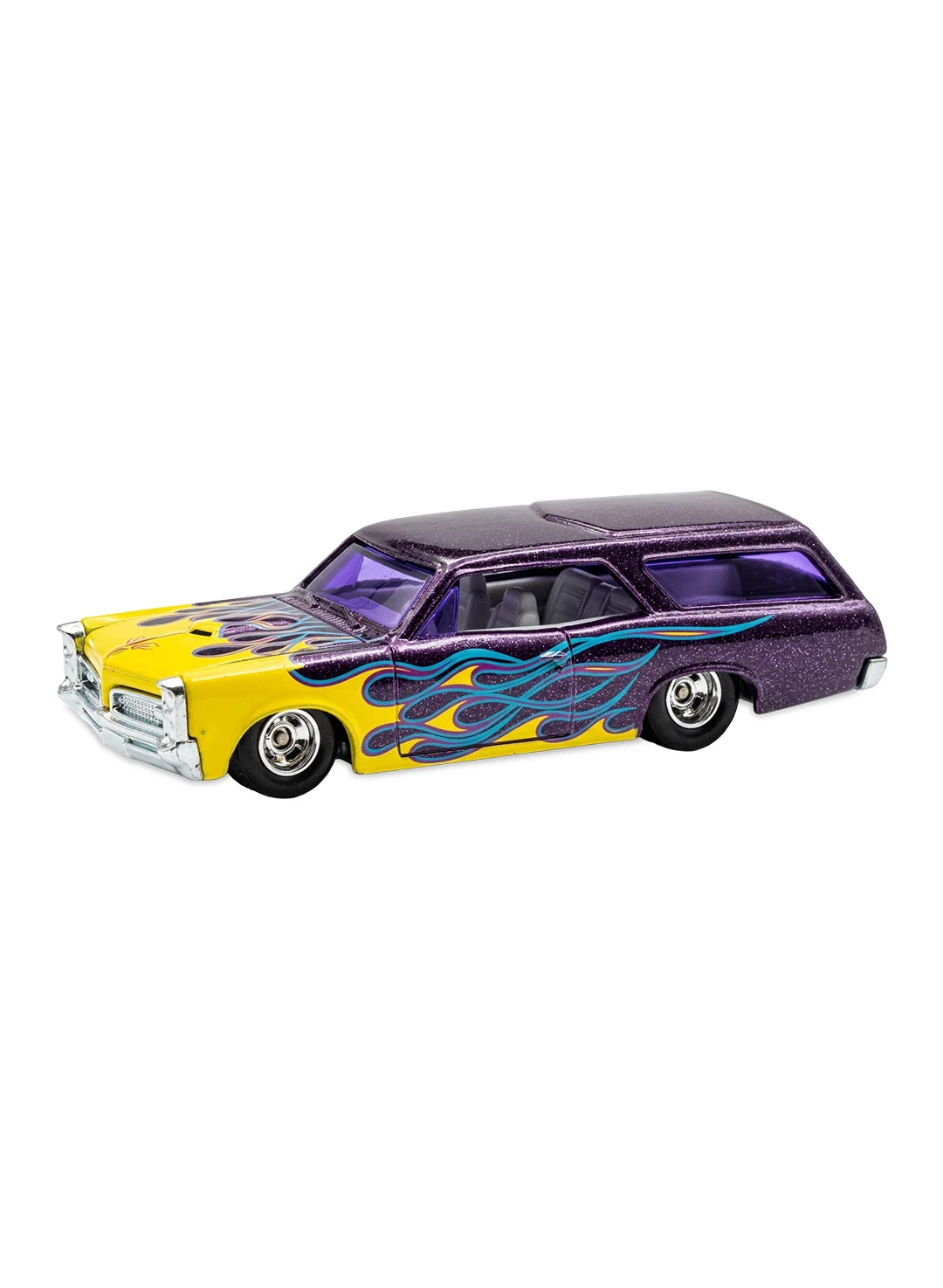Hot Wheels Garage 2010 Pontiac Custom '66 GTO Wagon 1:64 – Metalflake Purple