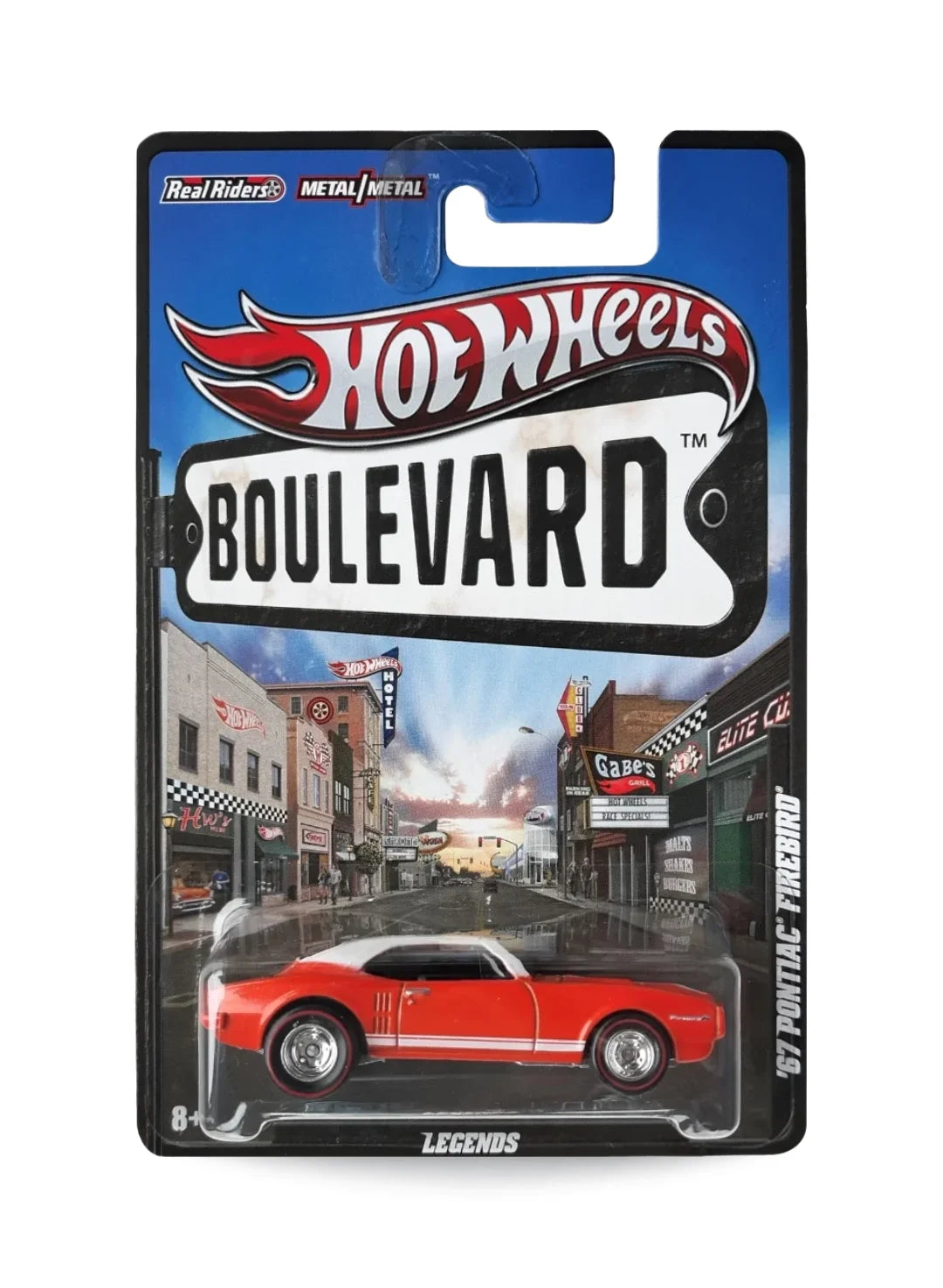 Hot Wheels Boulevard (Pre 2013) – 2012 Pontiac '67 Pontiac Firebird 1:64 - Orange with White Top