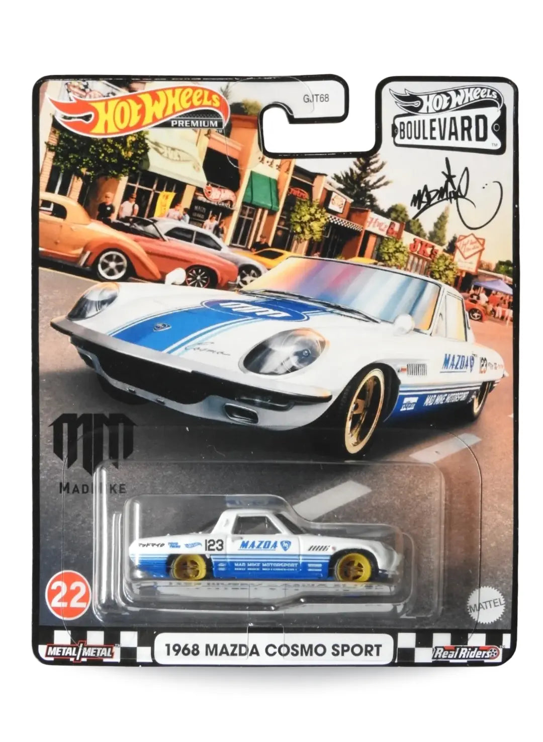 Hot Wheels Boulevard (After 2013) – 2021 Mazda 1968 Mazda Cosmo Sport 1:64 - White