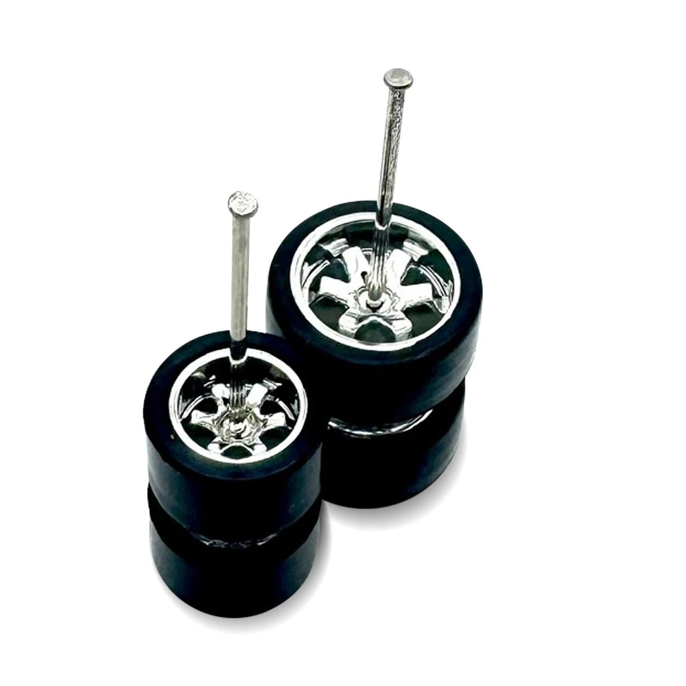 25 Pack Pack 9mm + 11mm Chrome Te37 Electroplated (For Civic Customs)