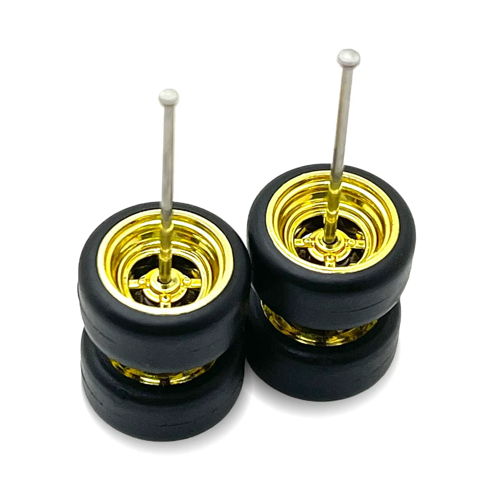 4 Spoke Electroplated Gold 11mm / 11mm