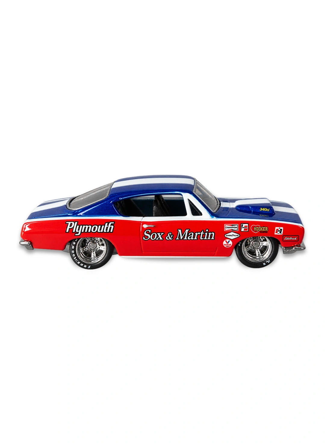 Hot Wheels Dragstrip Demons 2009 Sox & Martin Super Stock Barracuda 1:64 – Red