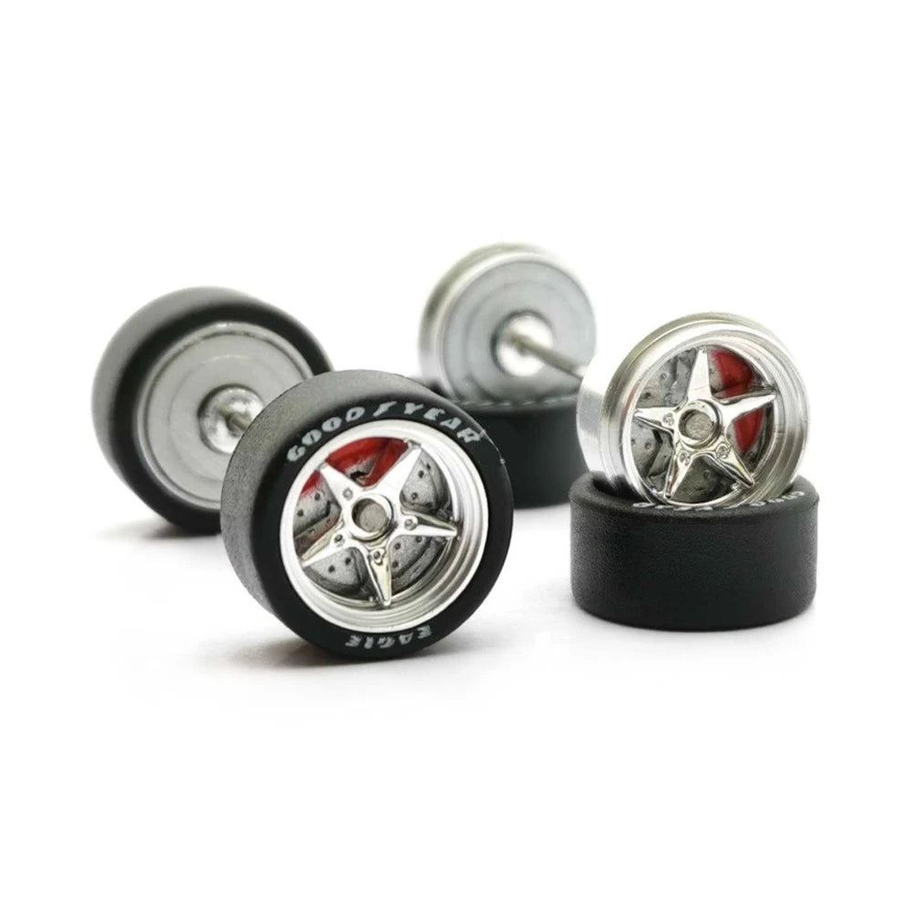 5 Spoke Alloy Chrome with Fixed Brake Calipers 11mm