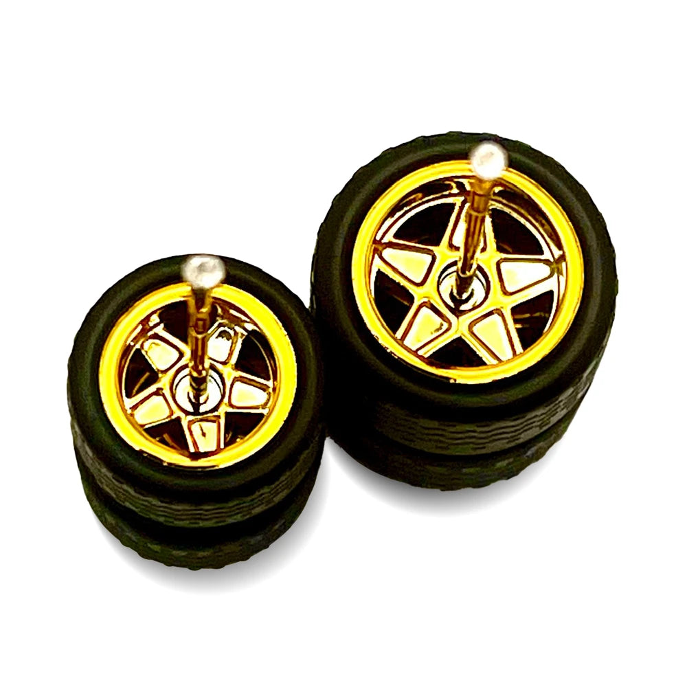 5 Star Gold Electroplated Staggered 10mm / 12mm