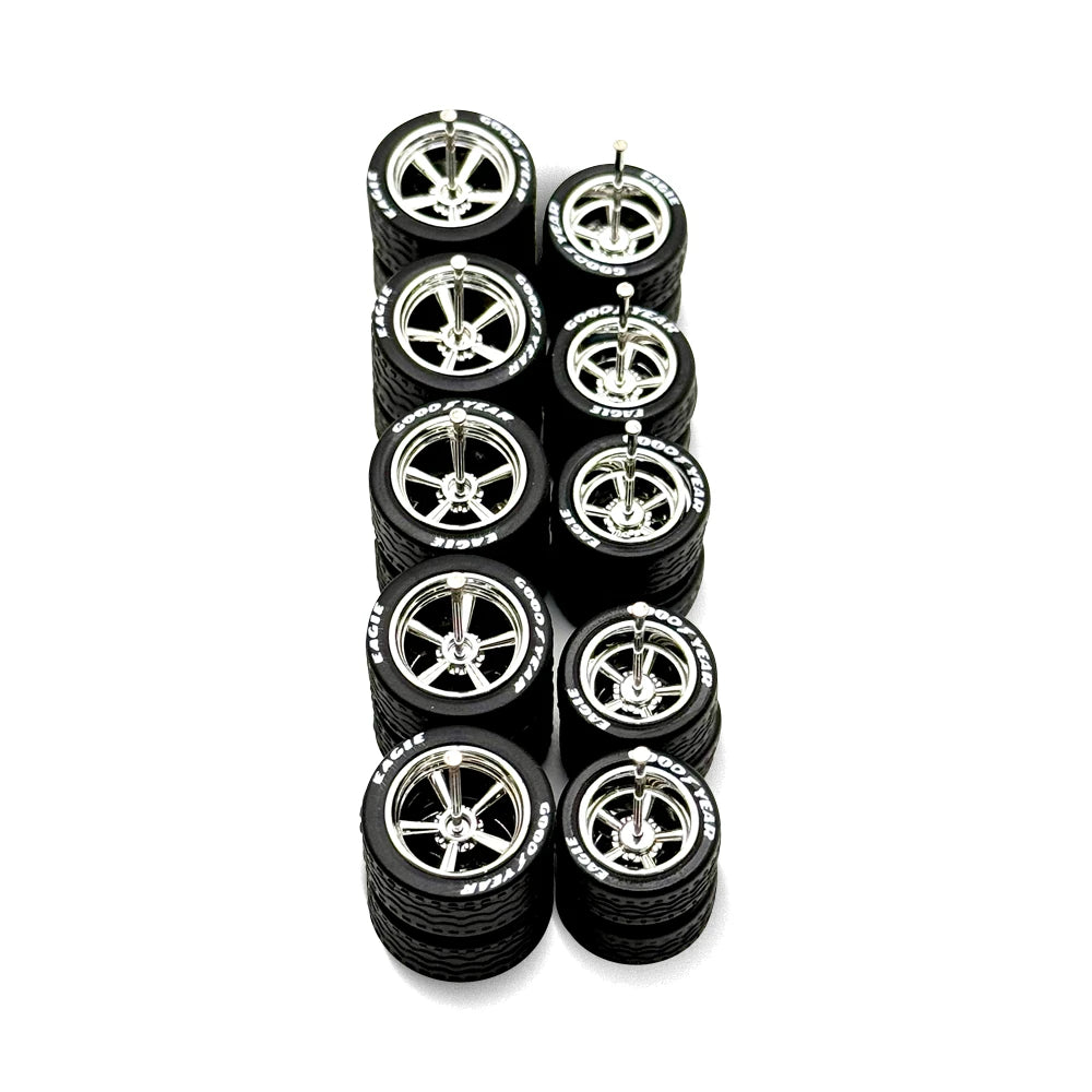 5x Sets Chrome Cragar Wheels 13/15 Sizing