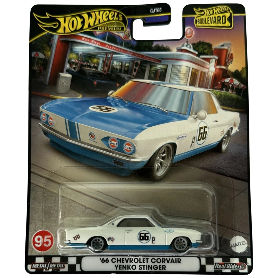 Hot Wheels 1:64 '66 Chevrolet Corvair Yenko Stinger White