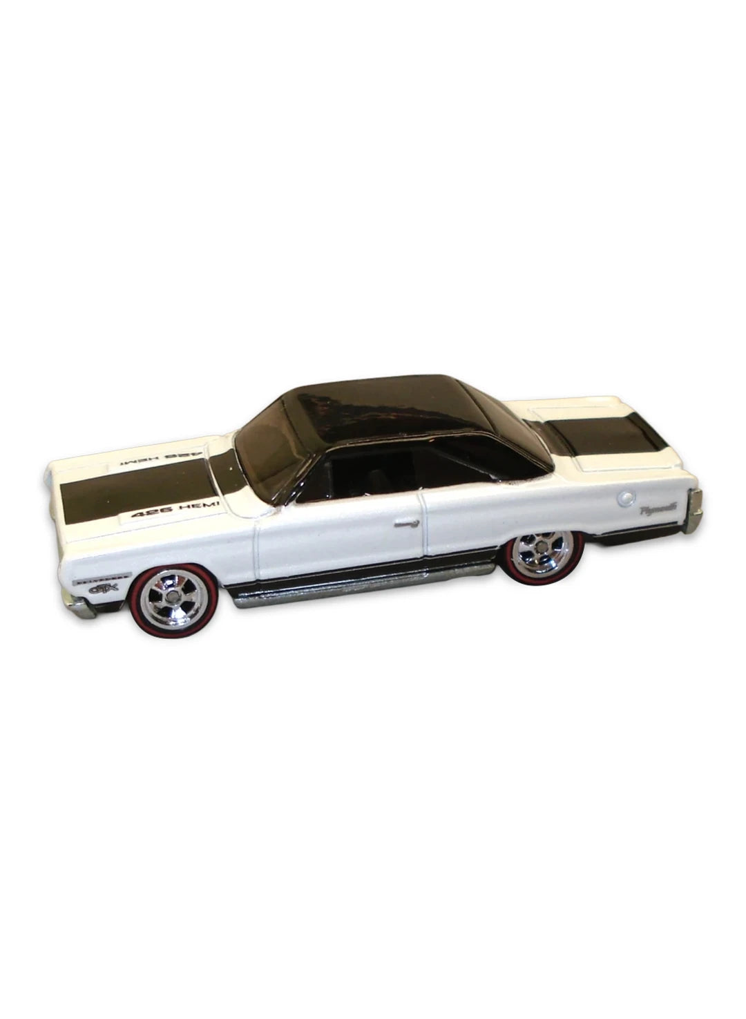 Hot Wheels Mopar Garage 2011 Plymouth '67 Plymouth GTX 1:64 – Pearl White / Black