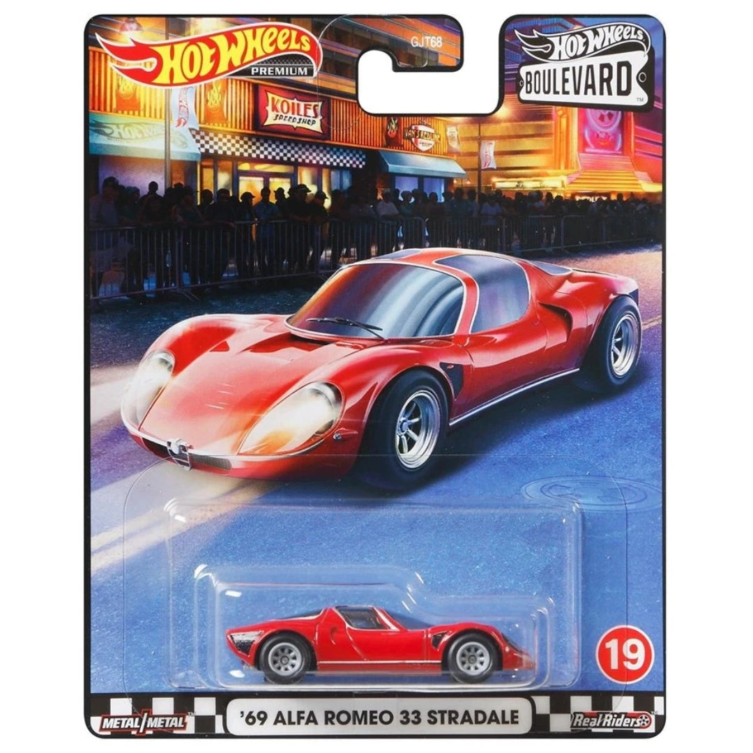 Hot Wheels 1:64 '69 Alfa Romeo 33 Stradale Red