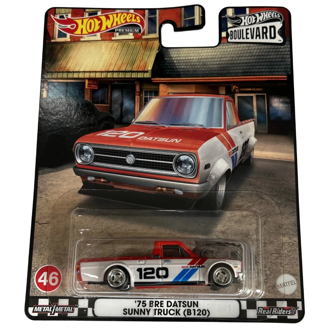 Hot Wheels 1:64 '75 BRE Datsun Sunny Truck (B120) Red